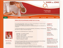 Tablet Screenshot of karindejong.nl
